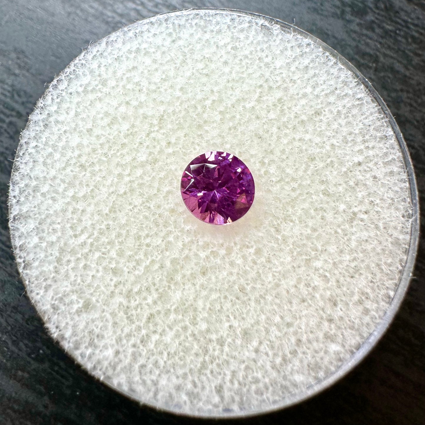 Hot Pink Diamond Cut Sapphire 1.03ct