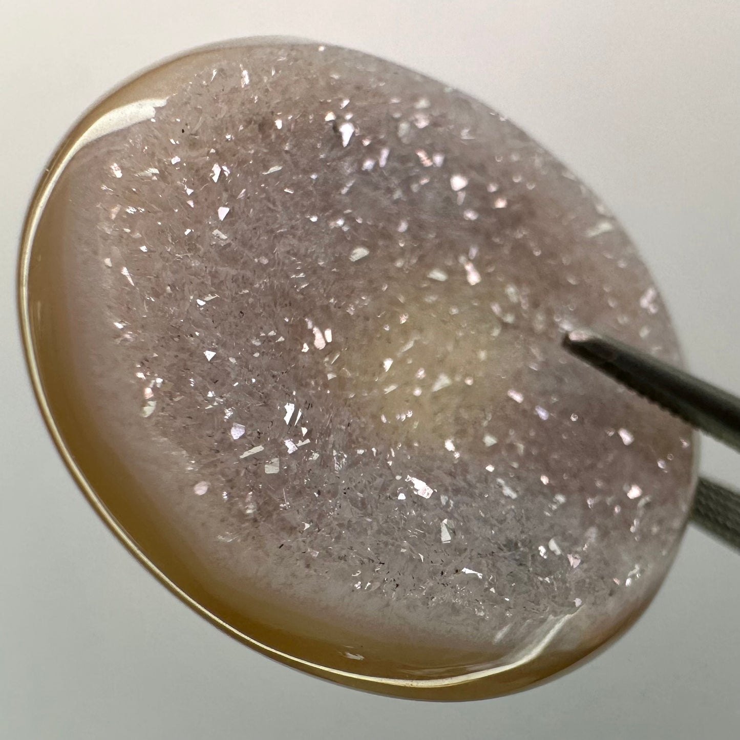 Drusy Agate Disc Gem