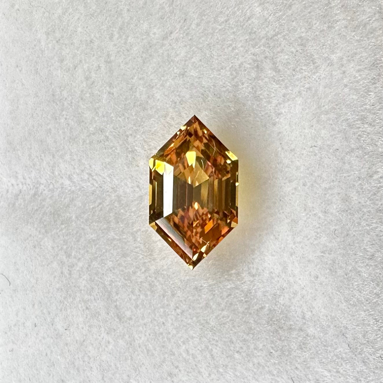 Elongated Hex Orange Sapphire 1.30ct
