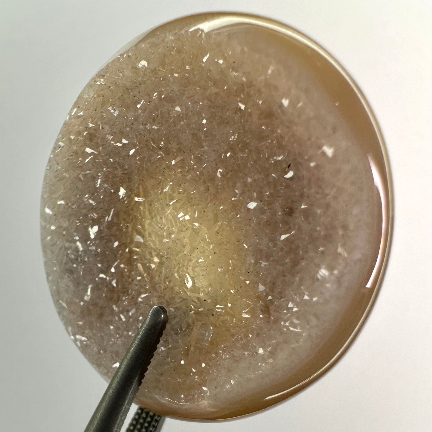 Drusy Agate Disc Gem