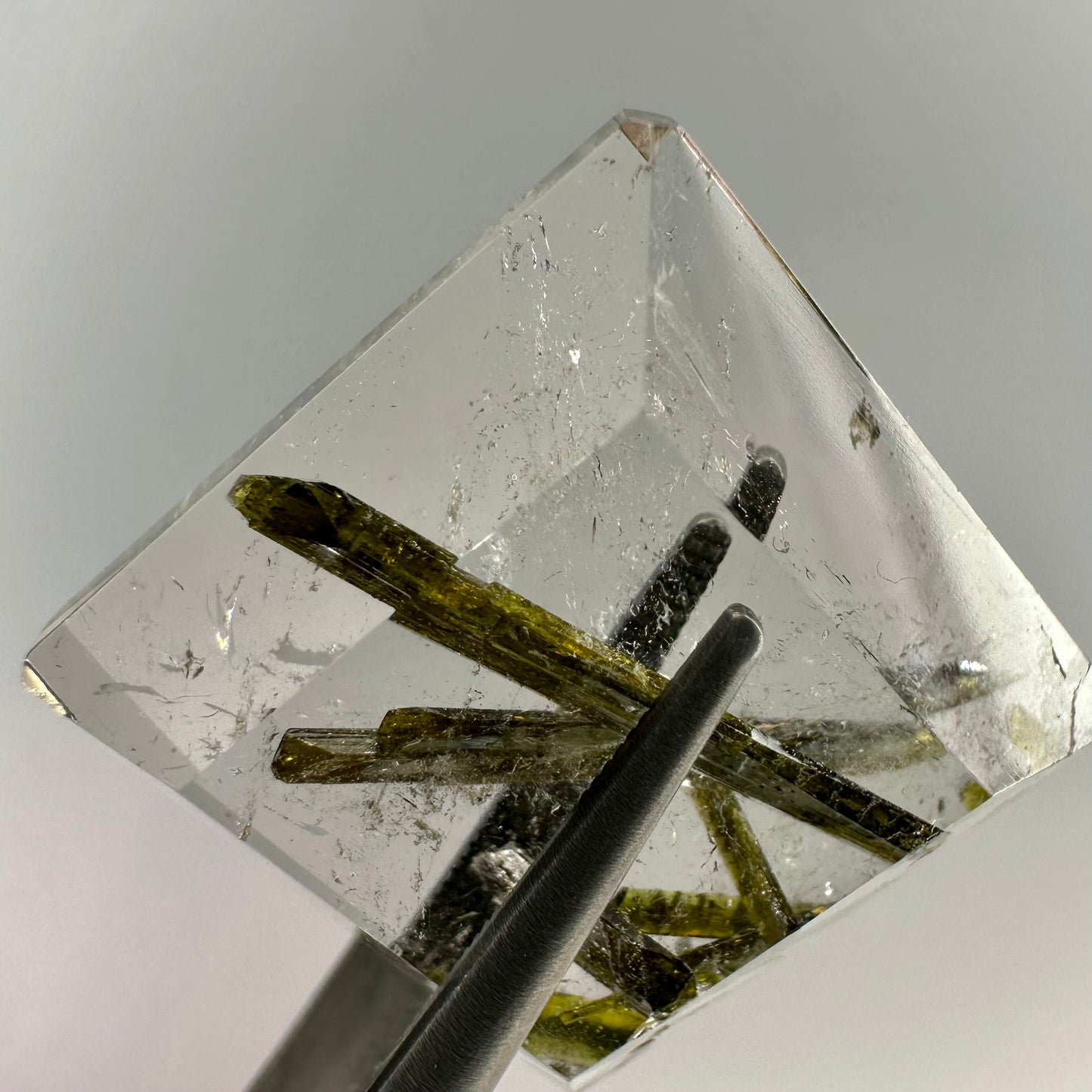 Square Tourmalinated Quartz Gemstone
