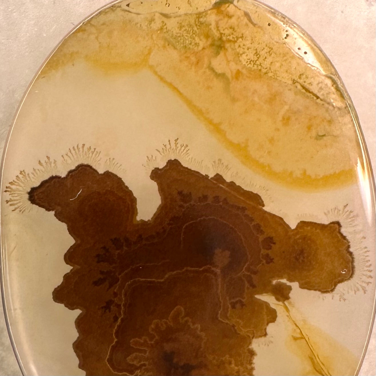 Agate with Geothite and Hematite inclusions