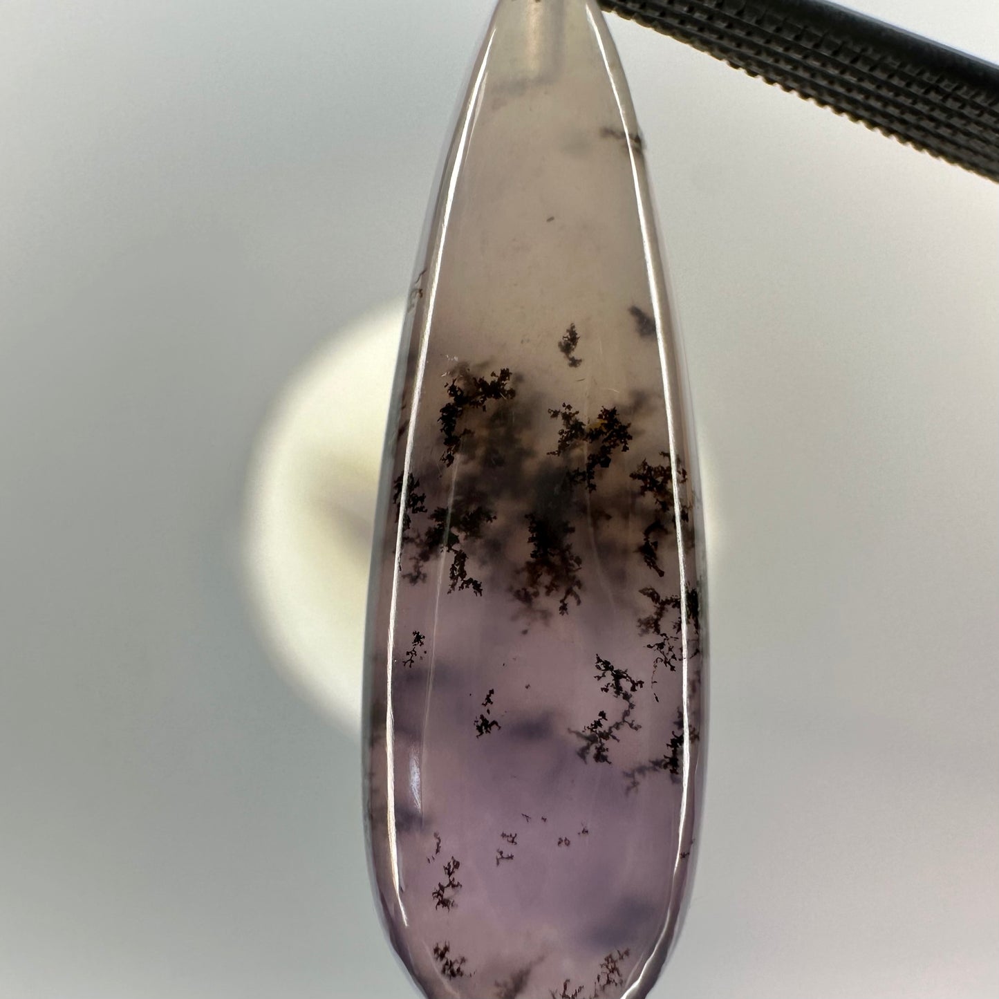 Dendritic Purple Chalcedony Briolettes from Nevada