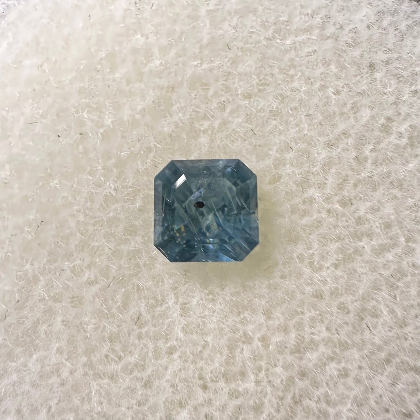 Radiant cut Montana blue/green Sapphire .92ct