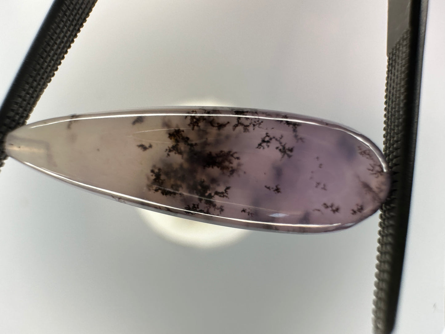 Dendritic Purple Chalcedony Briolettes from Nevada