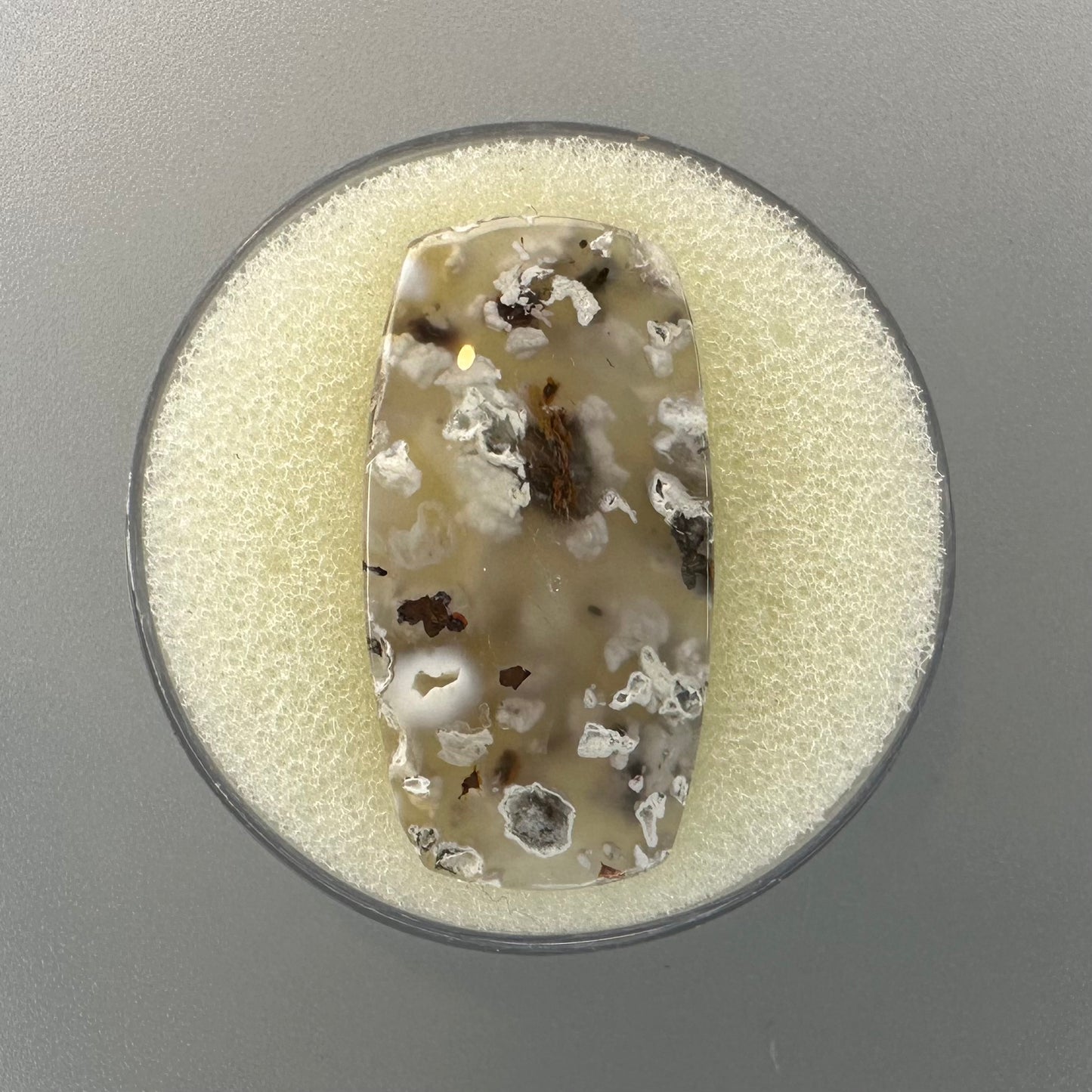 Obi Agate with Gem Silica and Copper inclusions