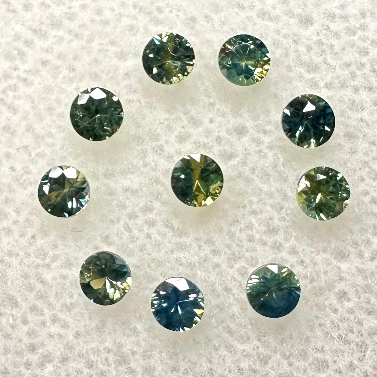 Suite of Parti-Color Sapphires Australian 1.23tcw