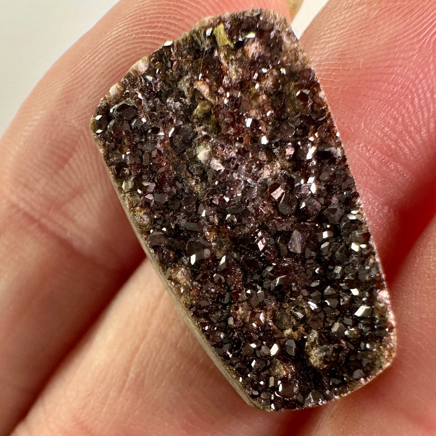 Melanite Garnet Drusy Gemstone