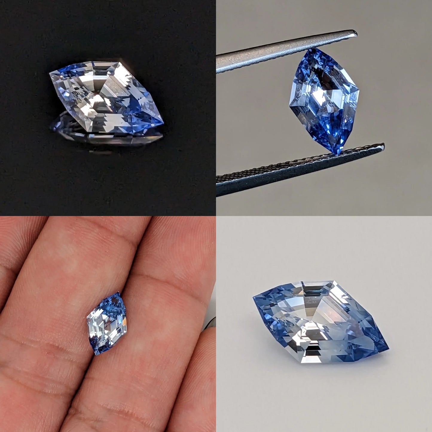 Kite shape Parti-Color Sapphire 2.02ct
