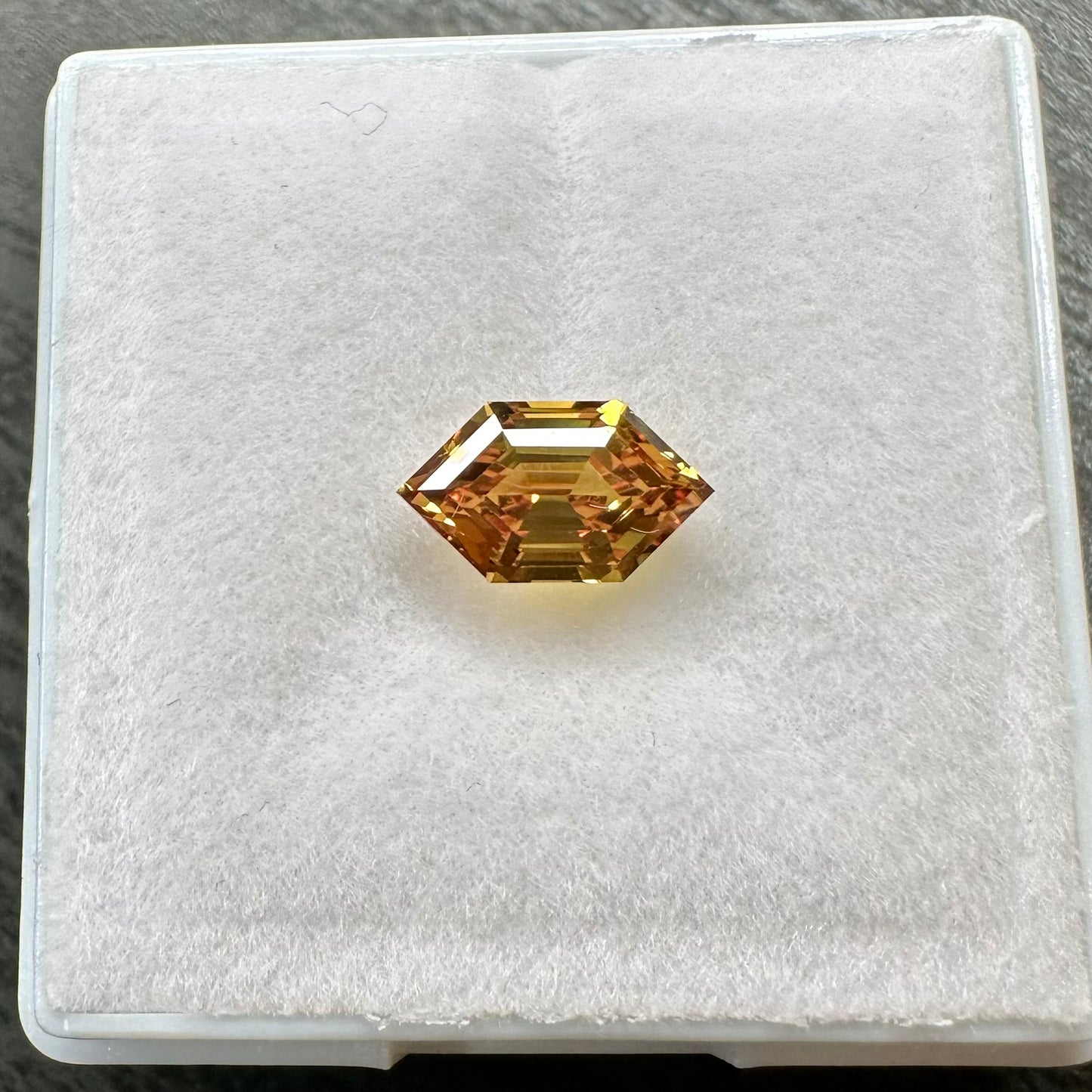 Elongated Hex Orange Sapphire 1.30ct