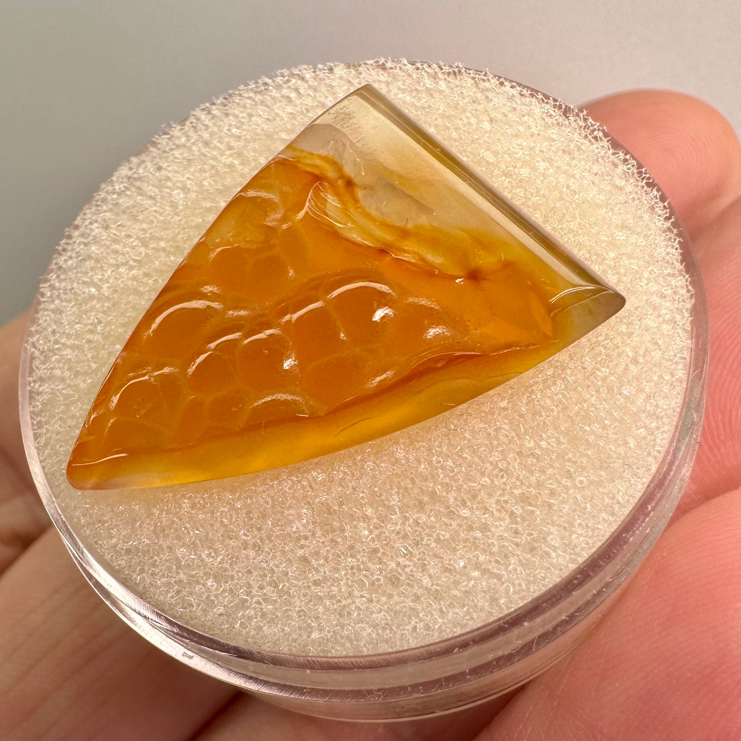 Botryoidal Carnelian Agate Trillion