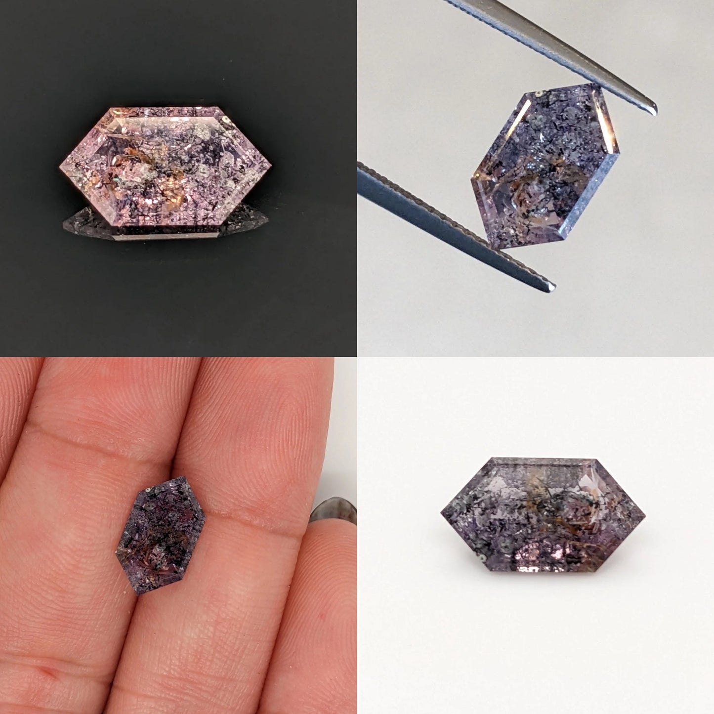 Salt & Pepper Purple Sapphire 2.22ct