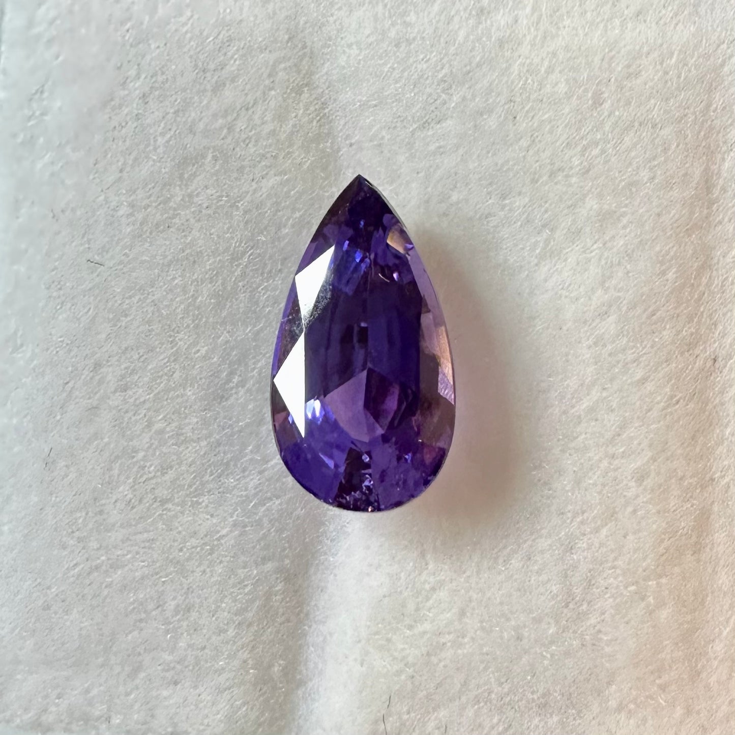 Pear shaped Purple Sapphire 2.06ct