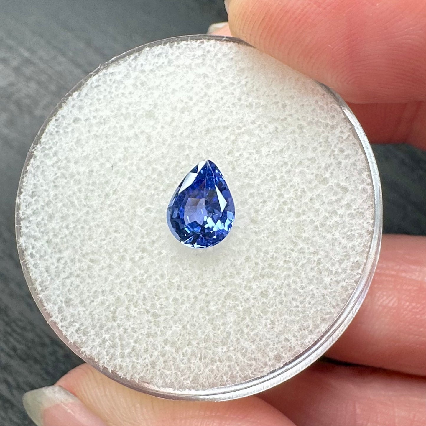 Pear Shaped Blue Sapphire 1.57ct