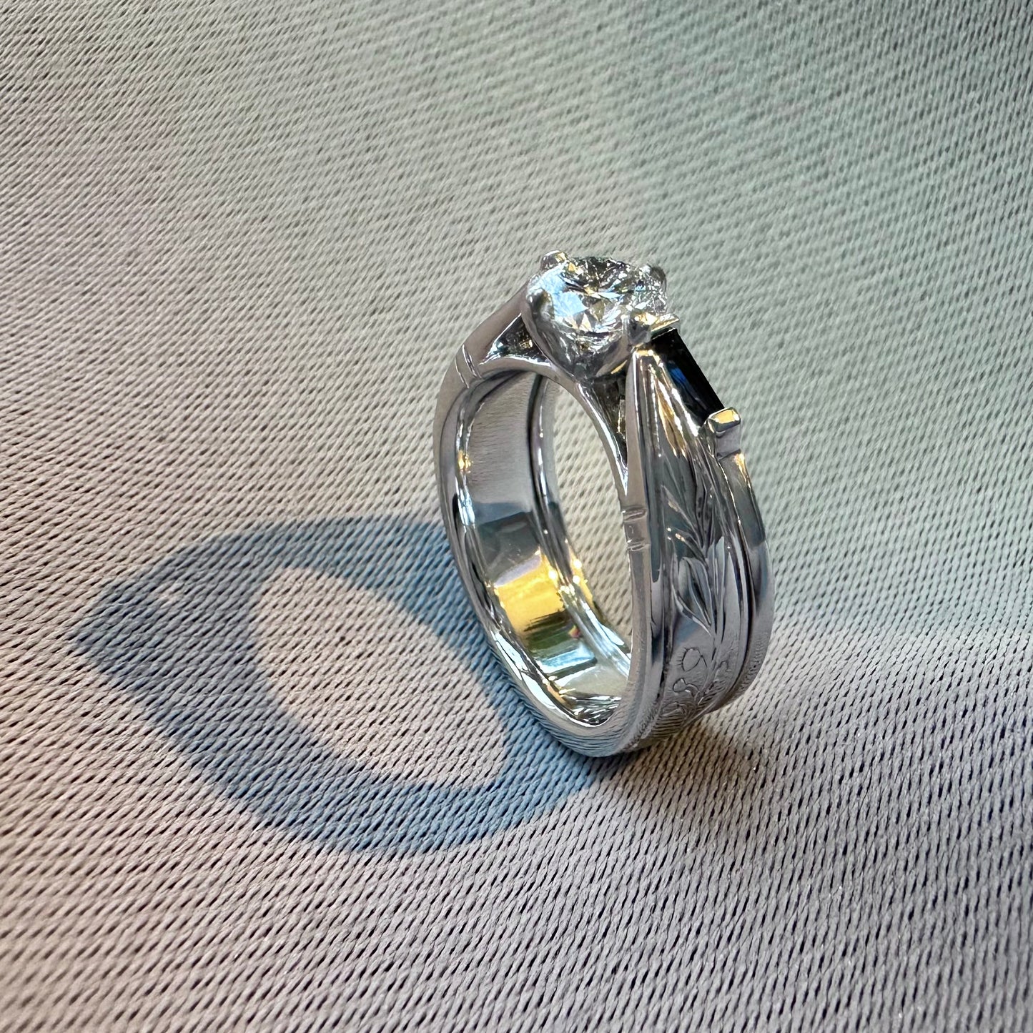 Noah and Emma's Many-Themed Wedding Ring