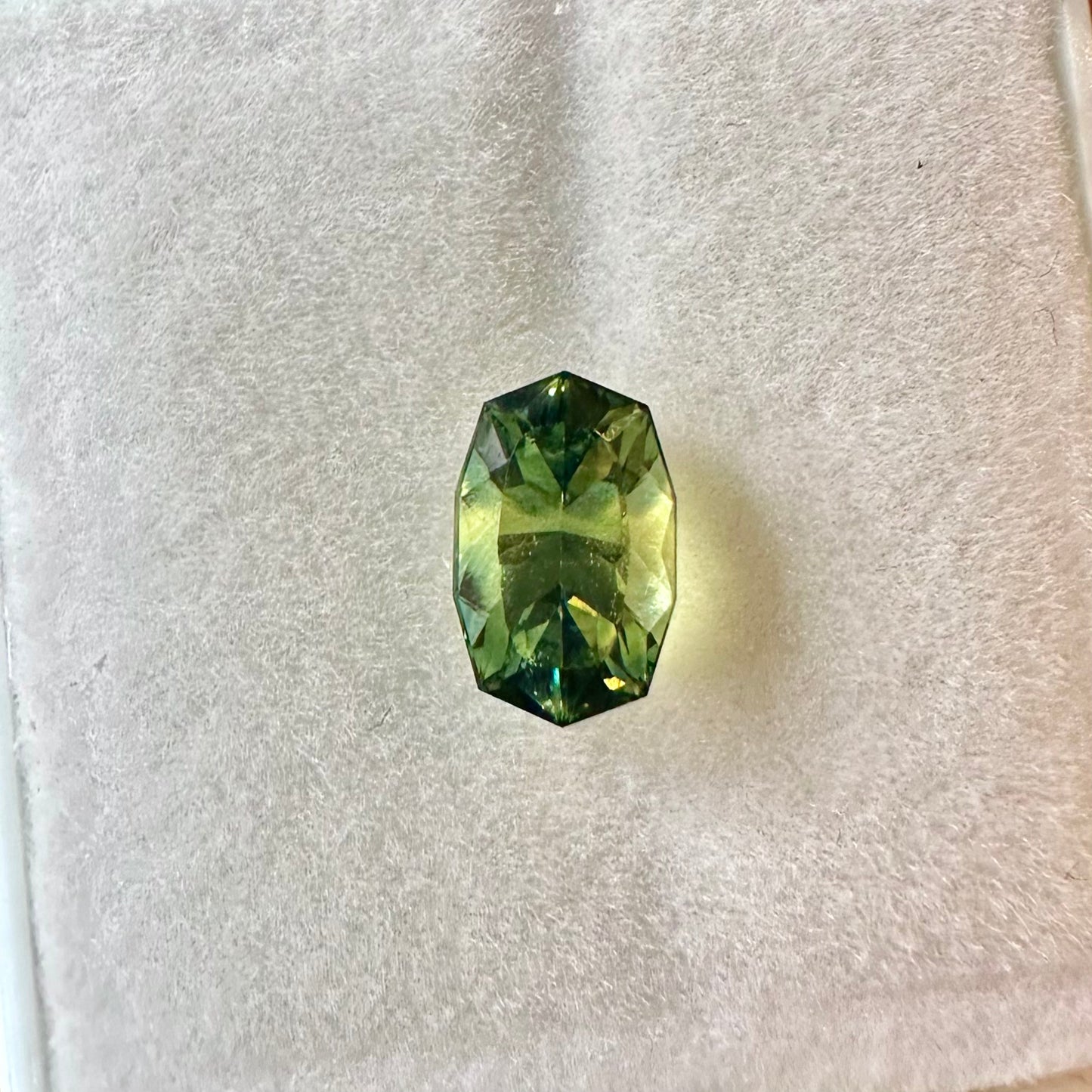 Parti-Color Teal Green Sapphire 1.35ct