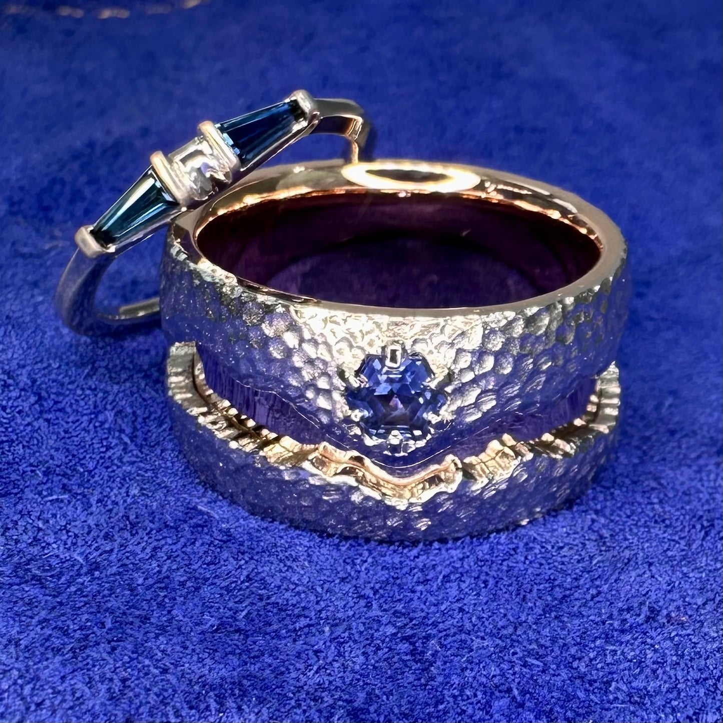 Noah and Emma's Many-Themed Wedding Ring