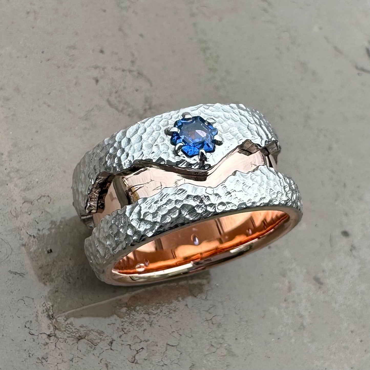 Noah and Emma's Many-Themed Wedding Ring