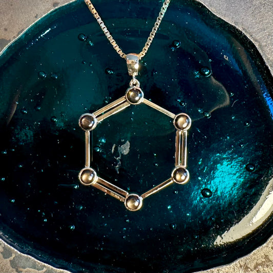 John and Barb's Benzene Ring Necklace