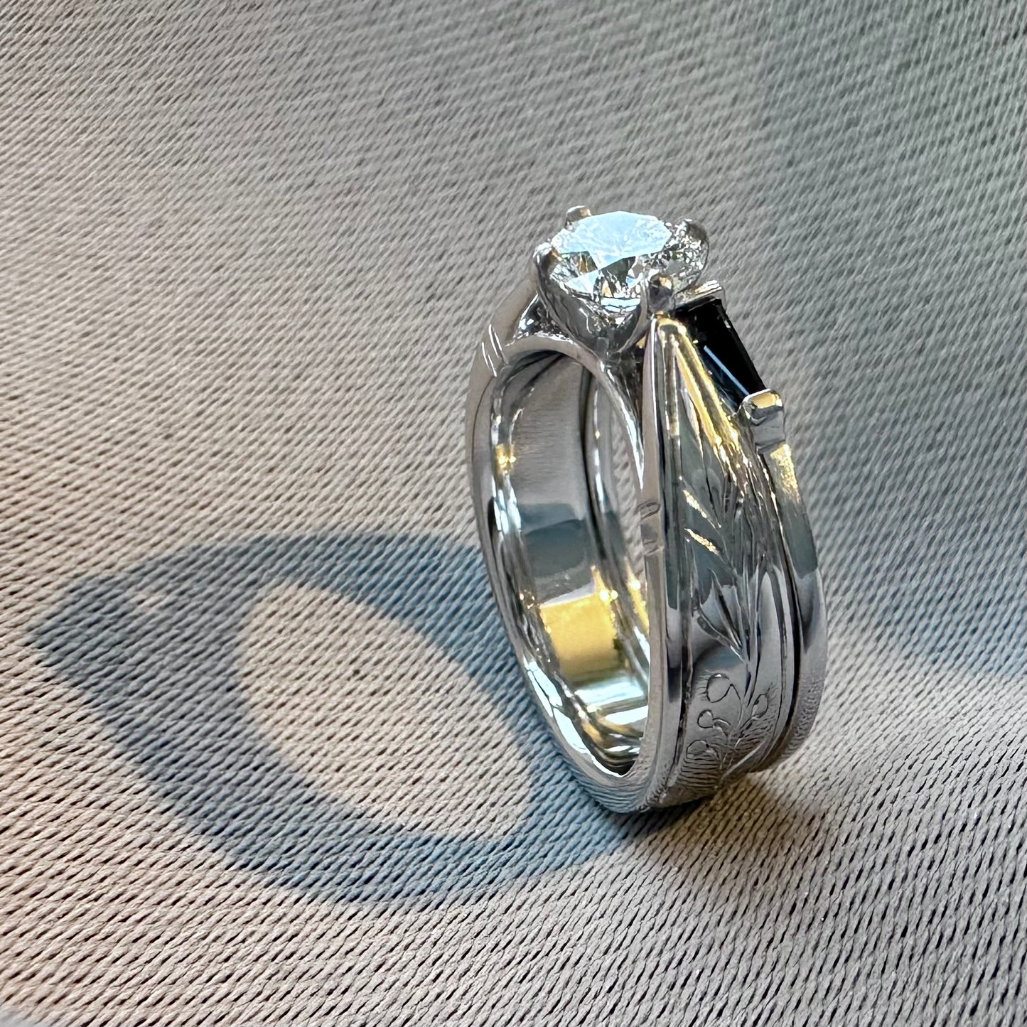 Noah and Emma's Many-Themed Wedding Ring