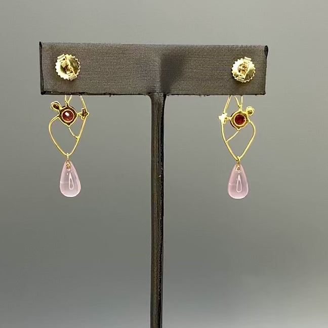 video of earrings showing a 360 degree view